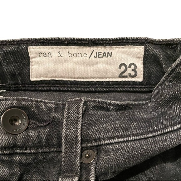 Rag & Bone Women's High Rise Skinny Ankle Jeans Rock w/ Holes Distressed Size 23 - Picture 3 of 6